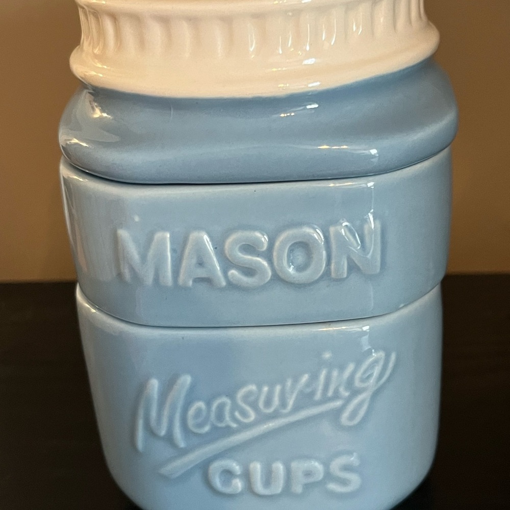Mason measuring cups. Really neat.
